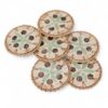 Natural Mother Of Pearl Coaster With Rattan (1)