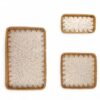 Natural Pattern Rattan And Mother Of Pearl Tray (2)