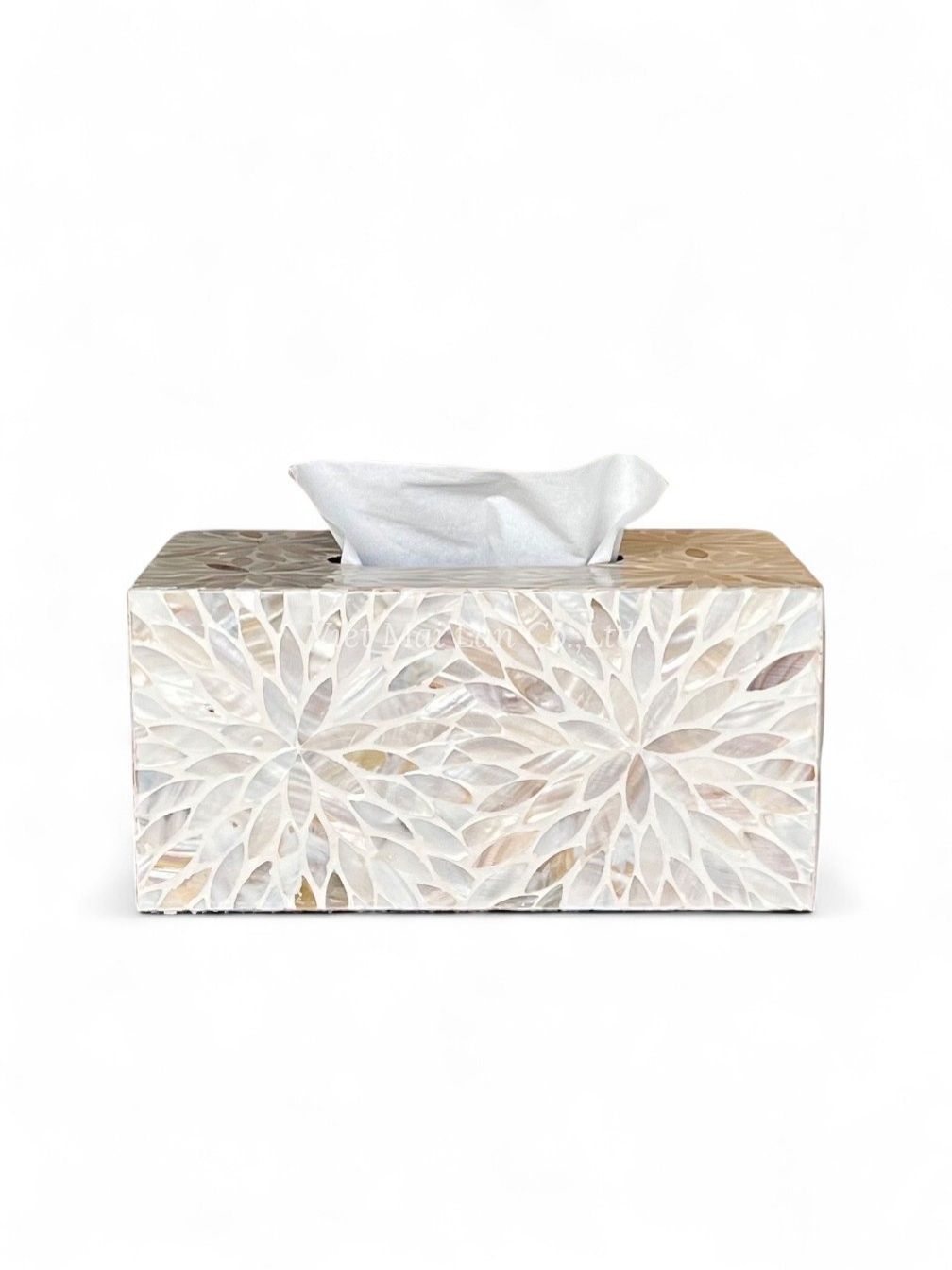Natural Rectangular Mother Of Pearl Tissue Box (1)