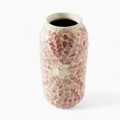 Natural Red Mother Of Pearl Vase (2)