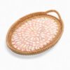 Natural Red Oval Mop Tray With Rattan (2)