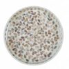 Natural Shine Round Mother Of Pearl Serving Tray (2)