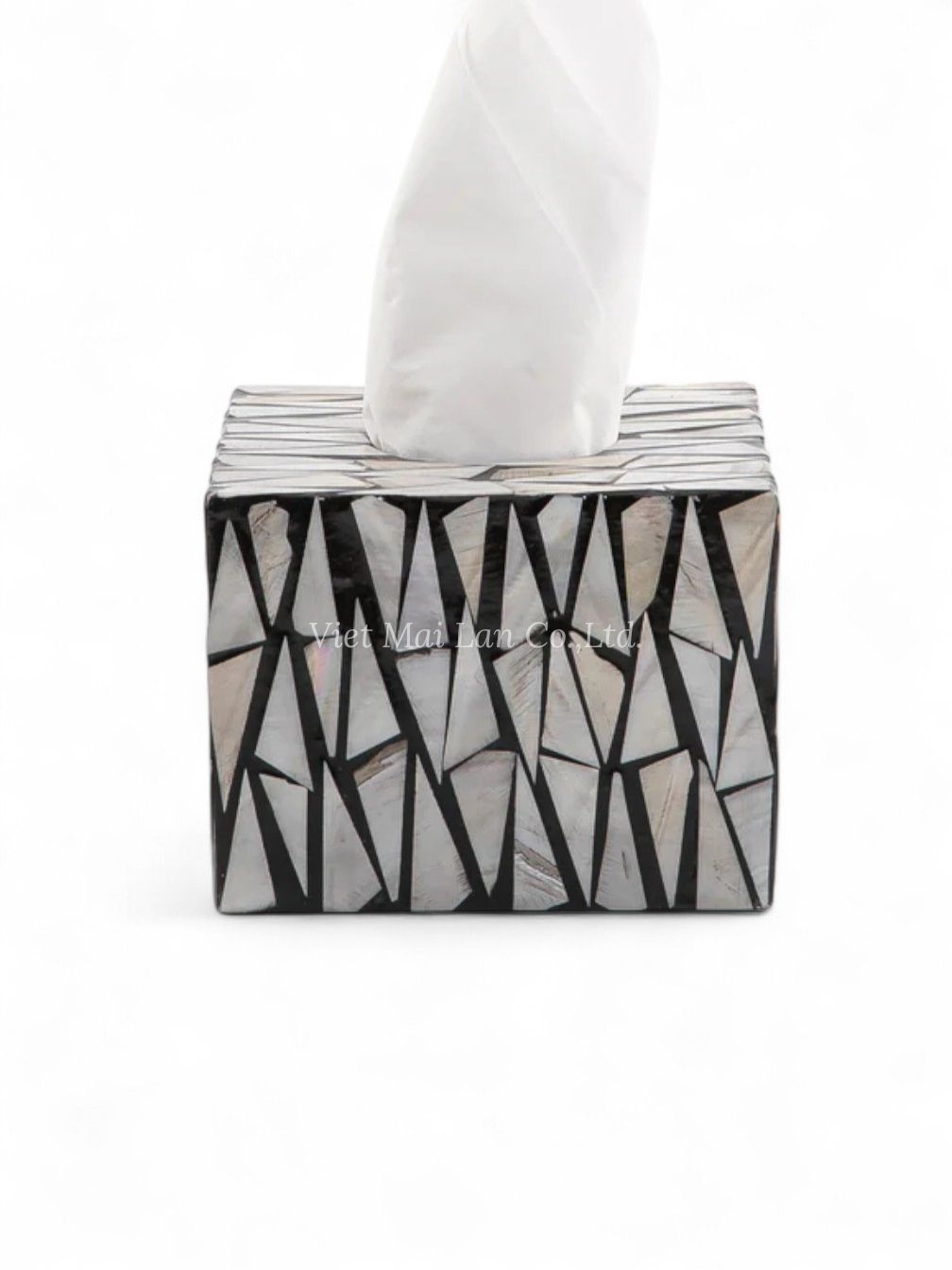 Natural Square Mother Of Pearl Tissue Box (1)