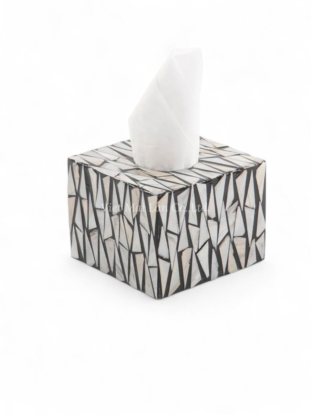 Natural Square Mother Of Pearl Tissue Box (2)
