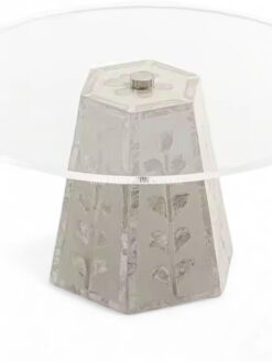 Natural White Mop Cake Stand And Acrylic (2)