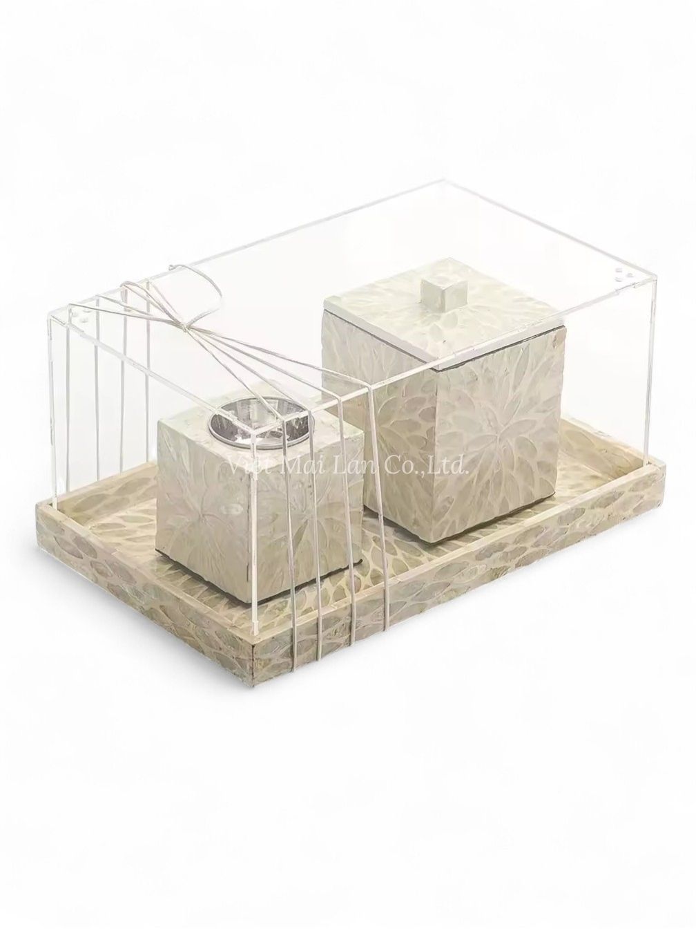 Natural White Shell Incense Set (1)