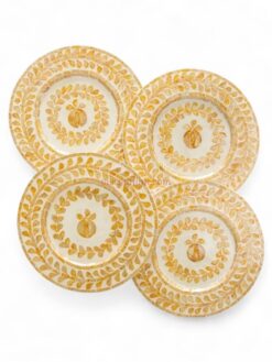 Natural Yellow Shell Charger Plates (2)