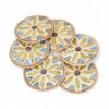 Pale Yellow Mother Of Pearl Coaster Set (1)