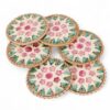 Pastel Pink Flower Mother Of Pearl Coaster Set (1)