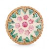 Pastel Pink Flower Mother Of Pearl Coaster Set (2)