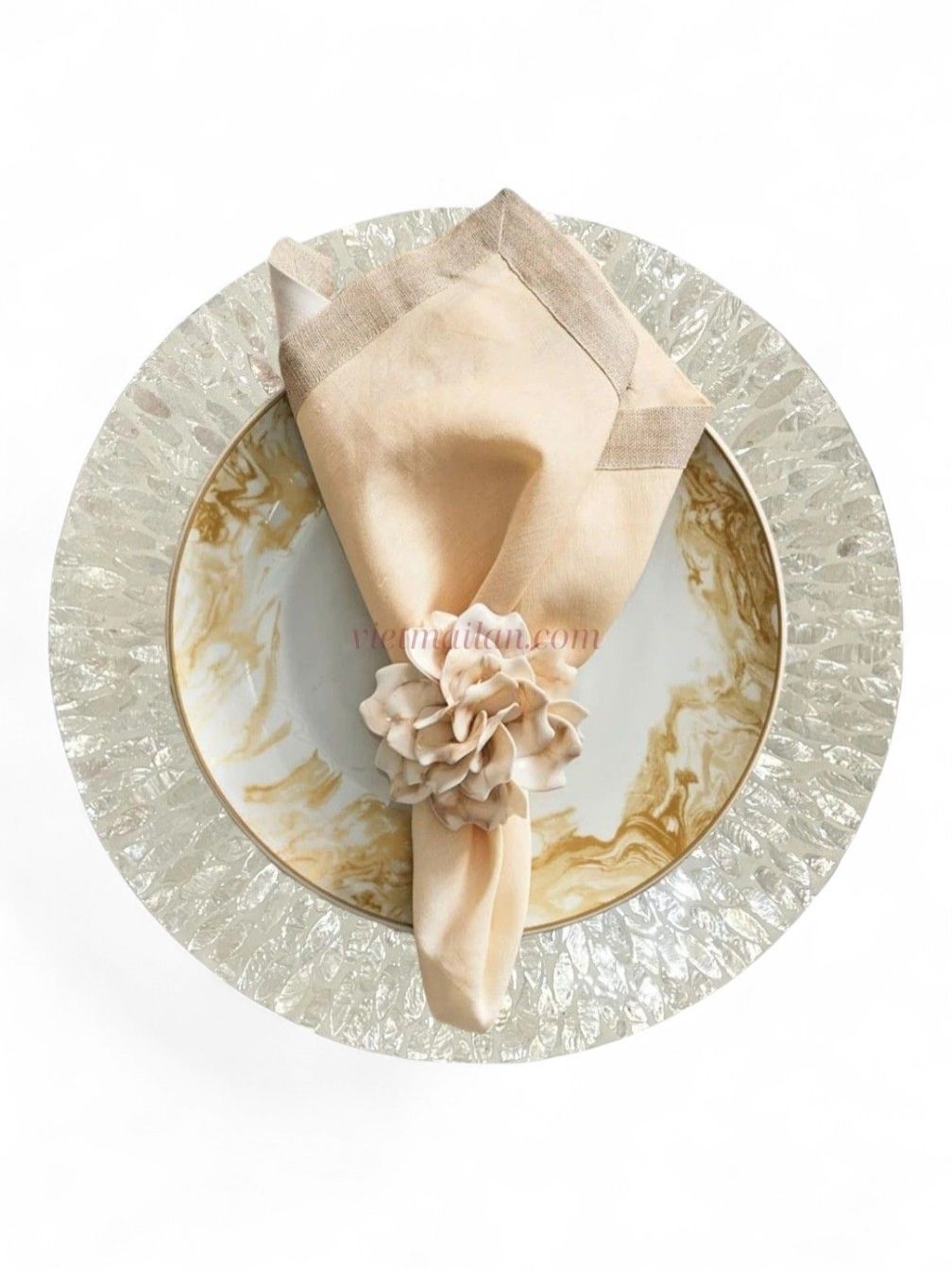 Pearl White Shell Placemats (2)