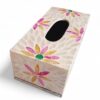 Pink Floral Mother Of Pearl Tissue Box (3)