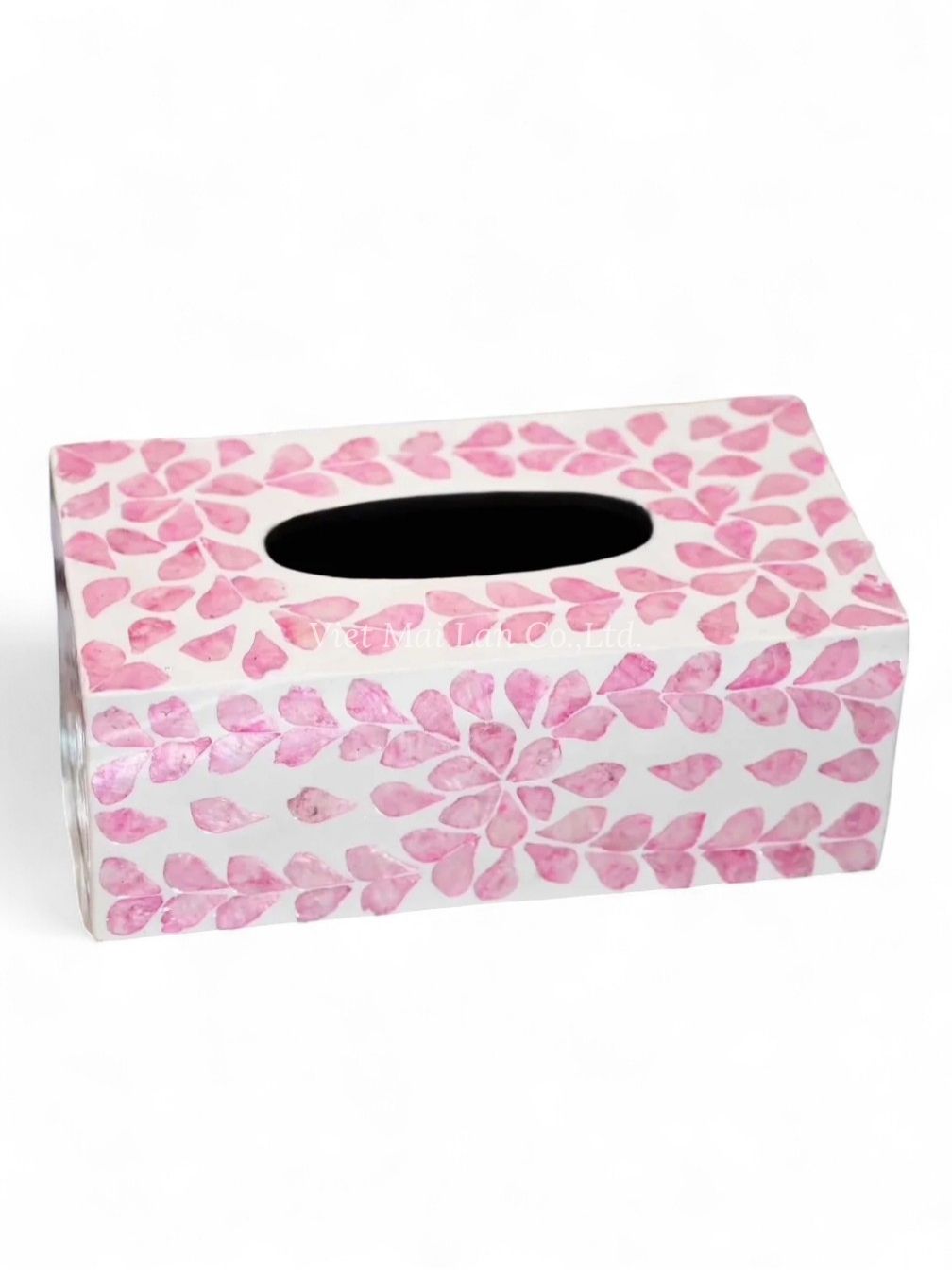 Pink Modern Mother Of Pearl Tissue Box (3)
