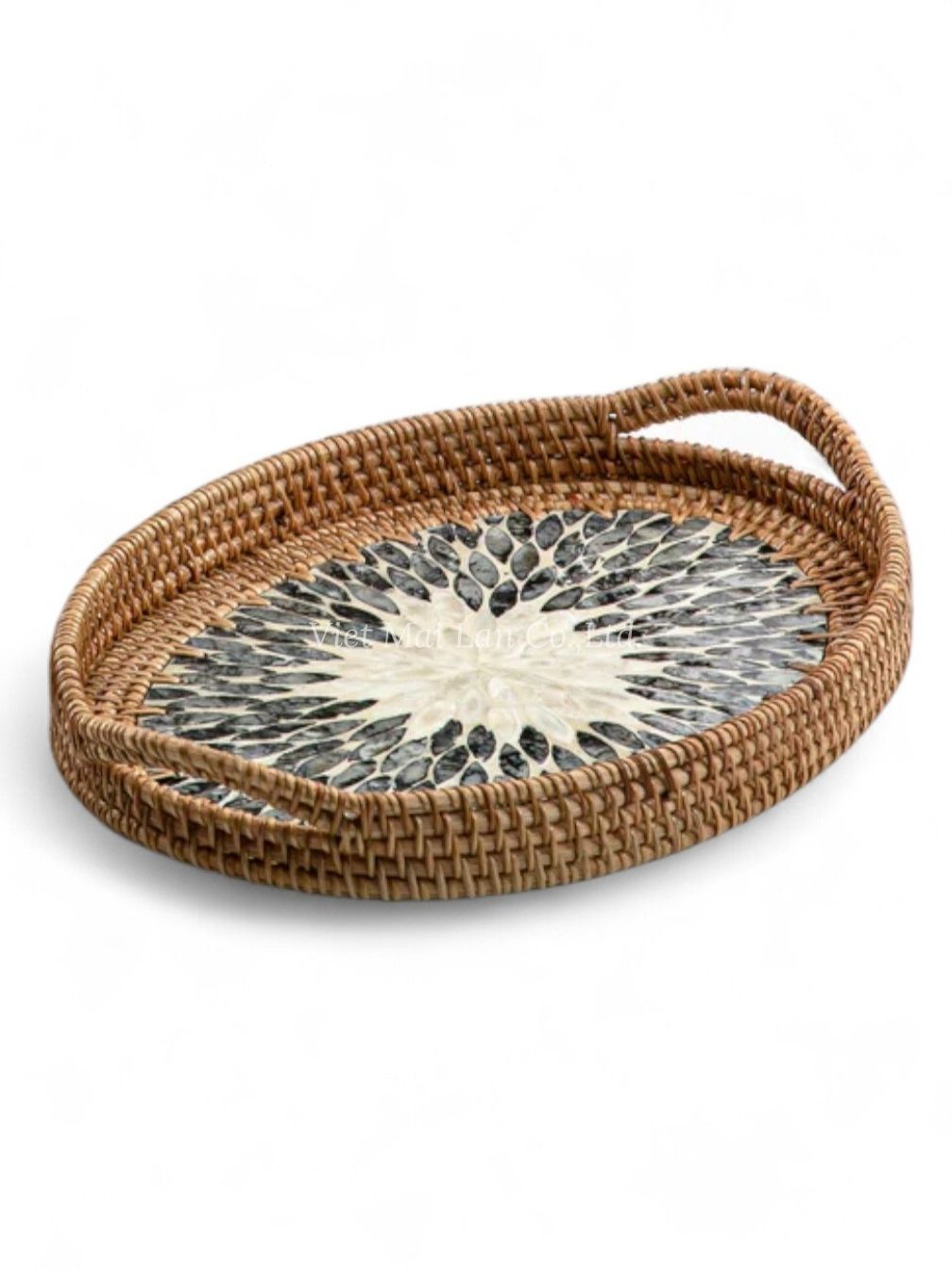 Premium Oval Mop Tray With Rattan (2)