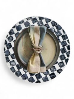 Radiant Black Shell Placemats (2)