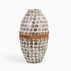 Rattan Mother Of Pearl Vase (2)