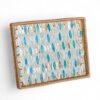 Rectangle Rattan Mother Of Pearl Serving Tray (2)