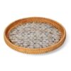Round Mop Tray With Rattan (1)