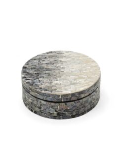 Round Mother Of Pearl Box