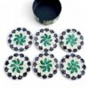 Round Mother Of Pearl Coaster Set (1)
