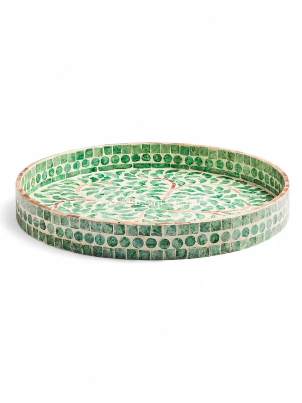Round Mother Of Pearl Serving Tray (1)