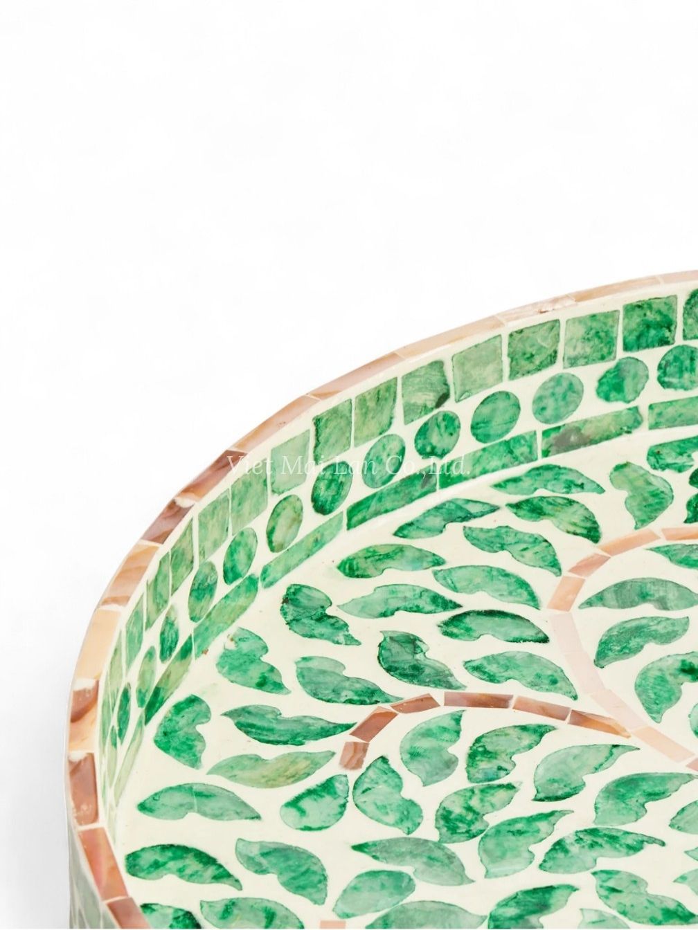 Round Mother Of Pearl Serving Tray (2)