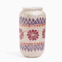 Round Mother Of Pearl Vase (1)
