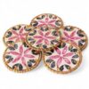 Ruby Glow Mother Of Pearl Coaster Set (1)