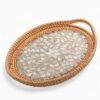 Rustic Oval Mop Tray With Rattan (2)