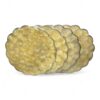 Scalloped Gold Capiz Shell Placemats (2)