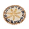 Soft Yellow Mother Of Pearl Coaster Set (3)