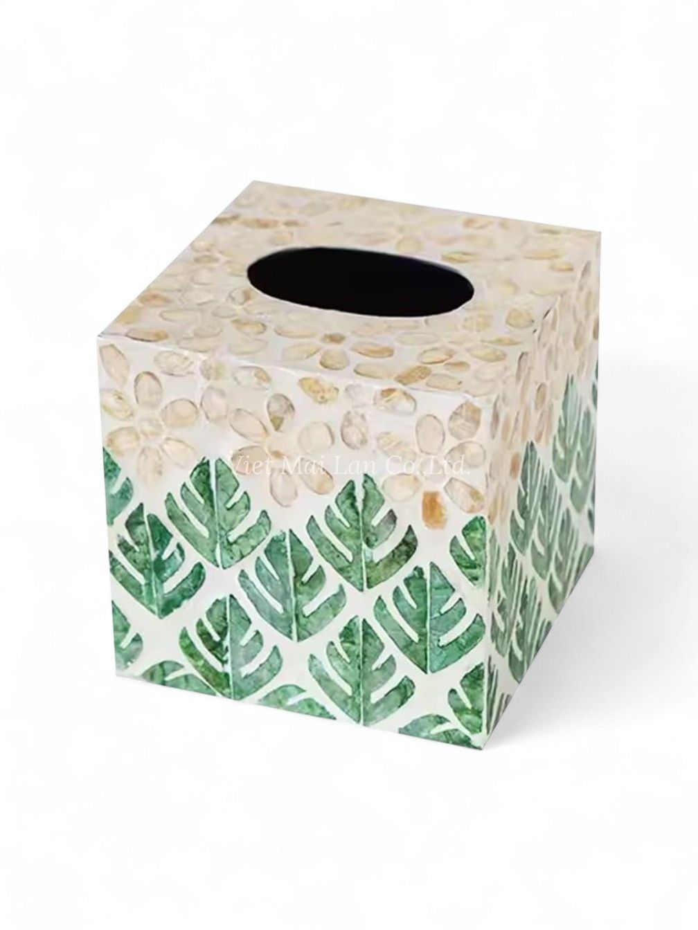 Square Mother Of Pearl Tissue Box (1)
