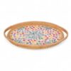 Stylish Oval Mop Tray With Rattan (1)