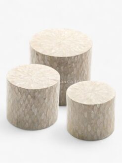 White Natural Shell Cake Stand (1)