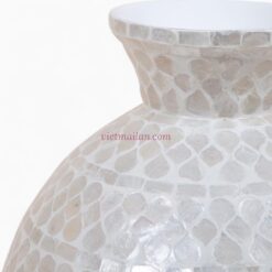 White Shell Mother Of Pearl Vase (2)