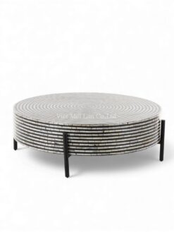 Artisanal Crafted Mother Of Pearl Table (2)