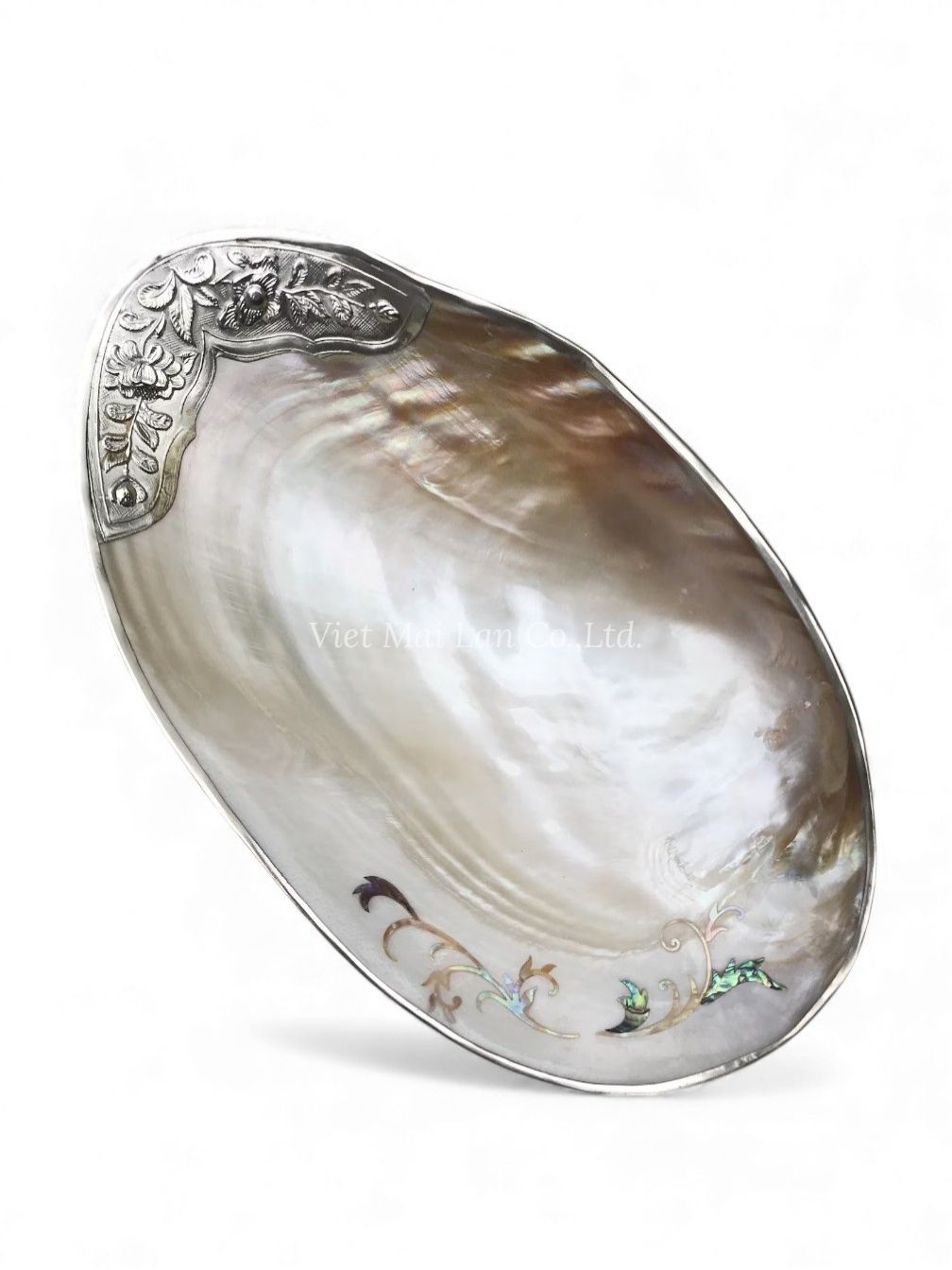 Coastal Mother Of Pearl Seashell Dish (1)