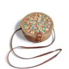 Colorful Rattan Shell Bag