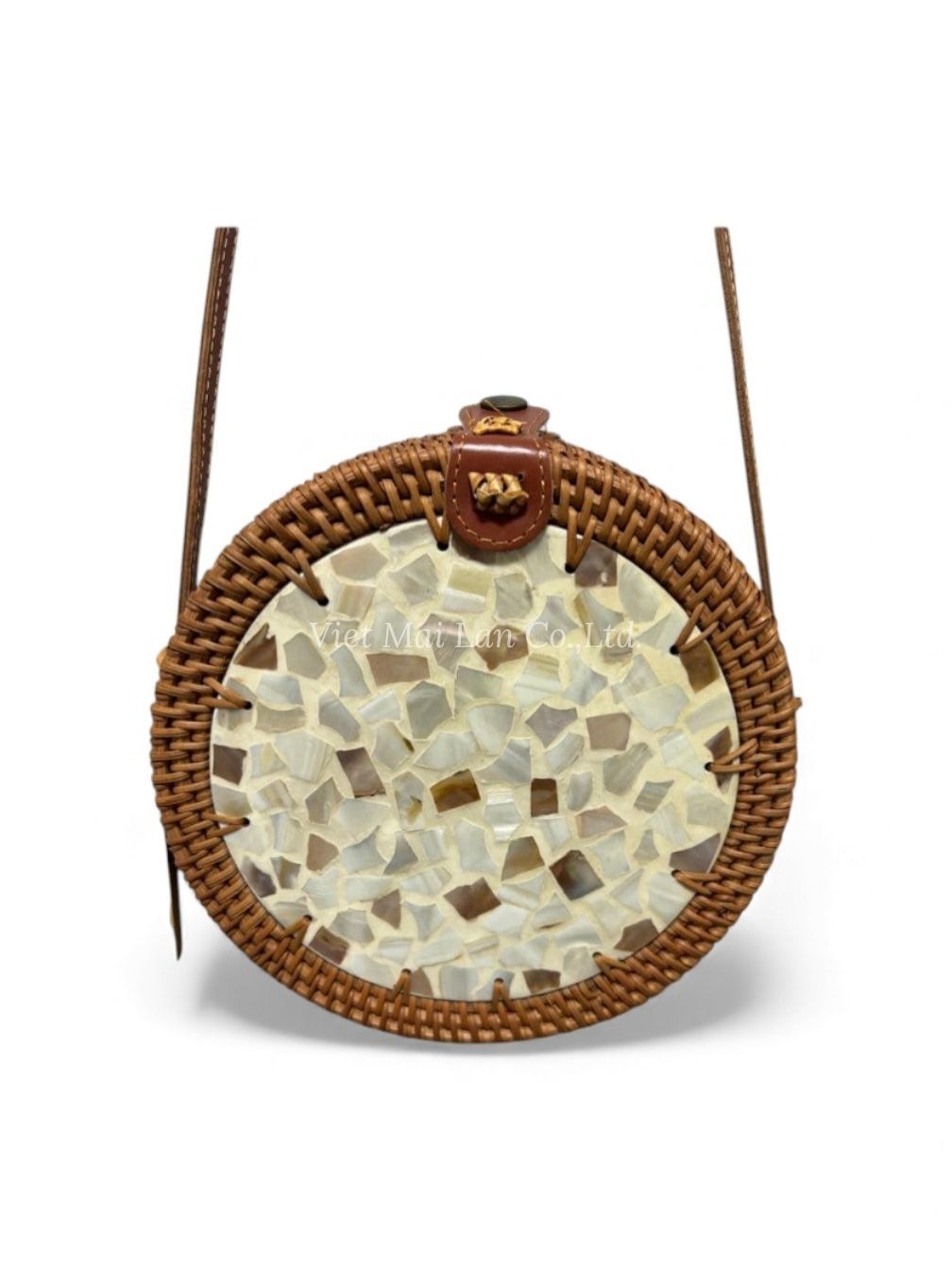 Daily Shell Bag With Rattan