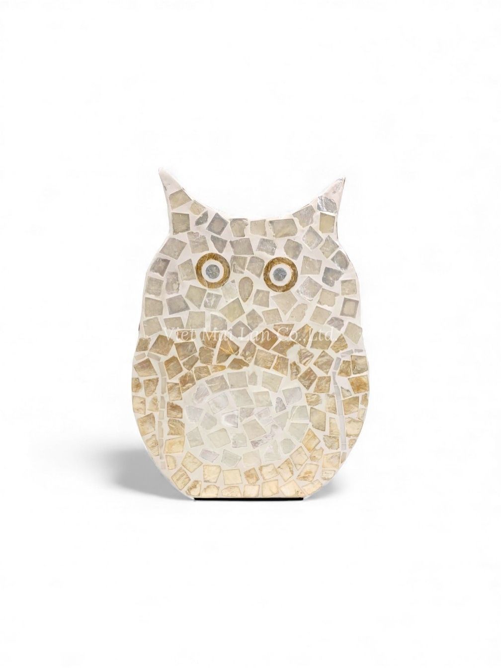 Handmade Mother Of Pearl Owl Figurine (3)