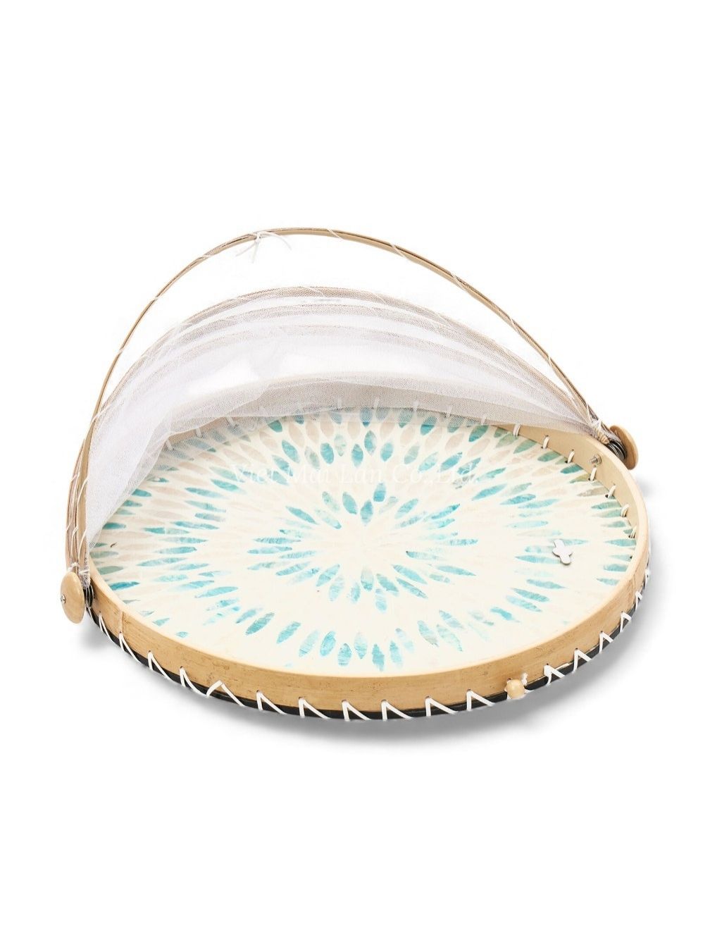 Handmade Round Shell Food Cover (2)