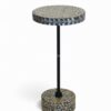 Mother Of Pearl Coffee Table With Iron Legs (1)