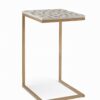 Mother Of Pearl Coffee Table With Metal Legs (1)