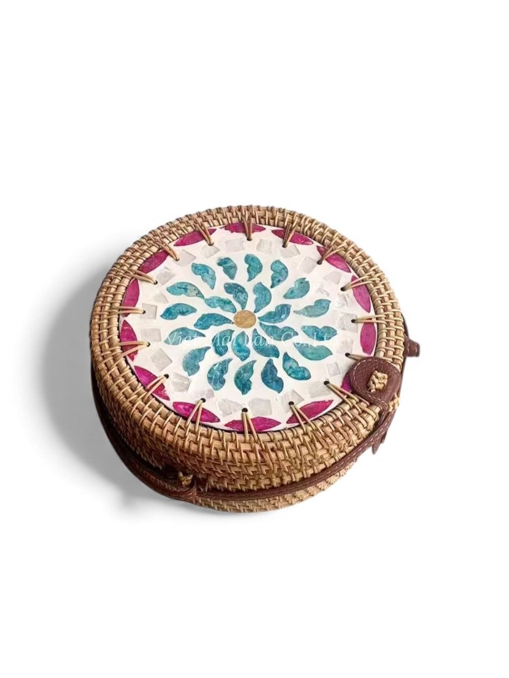 Natural Elegant Rattan Shell Bag
