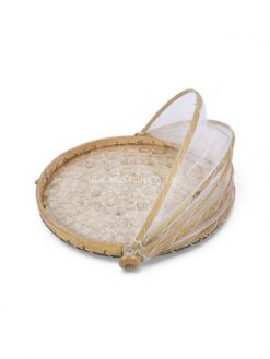 Natural Mother Of Pearl Shell Food Cover (2)