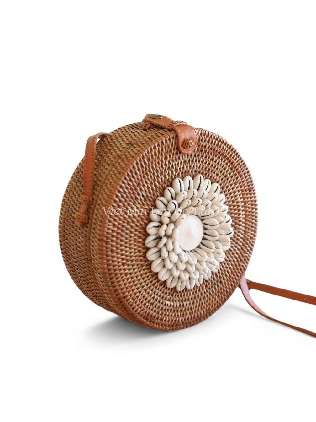 Natural Rattan Shell Bag (1)