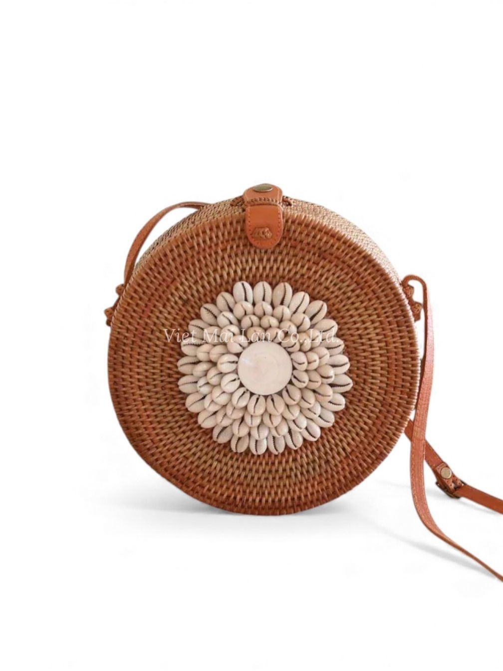 Natural Rattan Shell Bag (2)