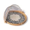 Natural Shell Food Cover With Rattan (2)