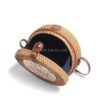 Natural White Shell Bag With Rattan (1)