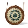 Natural Woven Rattan Shell Bag (1)